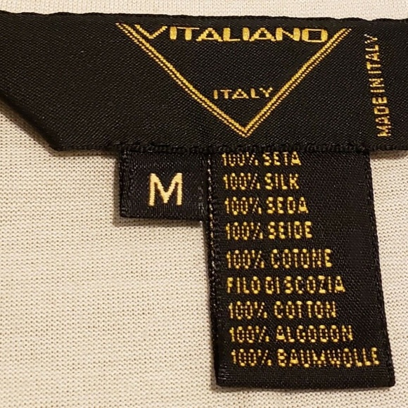 Vitaliano Silk & Cotton Short Sleeve Striped Shirt - Picture 3 of 6